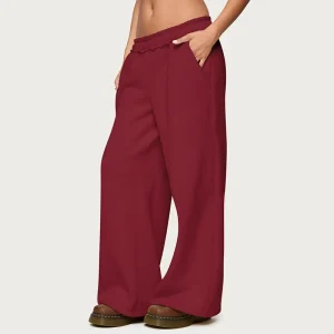 Manufacturer Baggy Trouser Women Wide Leg Open Bottom Pants Hem High Waist Breathable Eco Friendly Windproof Cotton Blend Summer