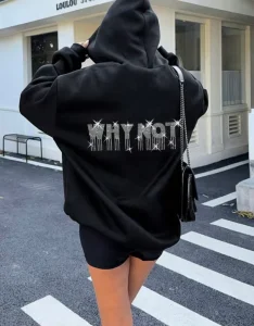Manufacturer Embroidered Knitted Embossed Women Hoodie Sweatshirts Set Custom Logo Print High Quality Women Hoodies