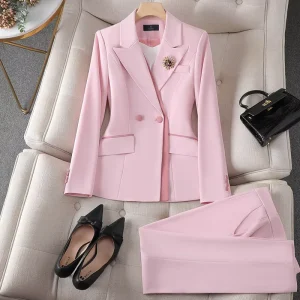 Manufacturer Office Clothing Women Suit Office Fashion Casual Fall Outfits Street Wear Two Pieces Ladies Suit