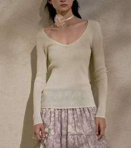 Manufacturer Spring Knitted Women’s Solid Pullover Sweater