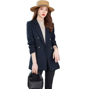 Manufacturer’s Business Office Uses High-quality Long Sleeved Women’s Jackets Interview Gowns Outerwear Sets and Tailcoats