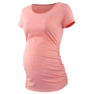 Maternity Clothes Women Maternity Tops Nursing Clothes Striped Breastfeeding T Shirt Breathable Pregnant Wear for Promotion