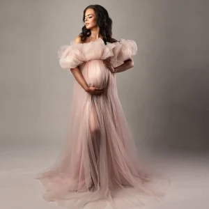 Maternity Photo Shoot Dress Women Off Shoulder Maternity Evening Dress Photography Maternity Dress