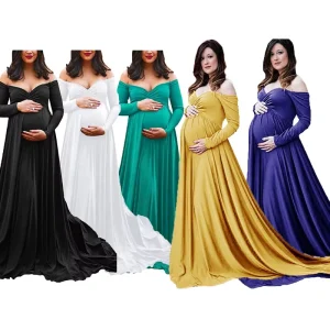 Maternity Wear for Photography Maternity Clothing Dresses Gowns for Photo Shoots Pregnancy Dresses