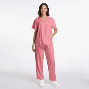 Medical Scrub Tops And Pants Durable Polyester 94% Spandex 6% Unisex For Hospital Use