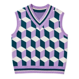 Men Knit Vest V-neck Sleeveless Pullover Autumn Winter Warm Tank Top Anti-shrink Sweater Vest