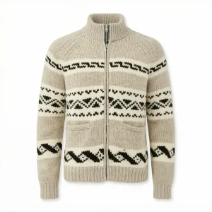 Men’s Custom Cardigan Knit Sweater Old Money Aesthetic 100% Quality Wool Custom Logo OEM ODM Low MOQ Comfortable