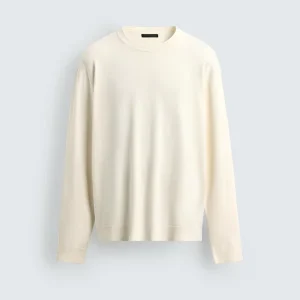 Men’s Solid Color Crew Neck Knit Sweater Long Sleeve Pullover Casual Soft Ribbed Knitwear Lightweight Basic Top