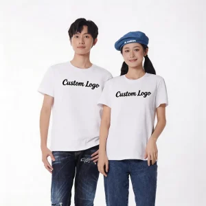 Men’s Women’s Casual Pure White 100% Cotton 230g Woven Slim Fit O Neck Short Sleeve Anti Pilling Anti Wrinkle Quick Dry T Shirt