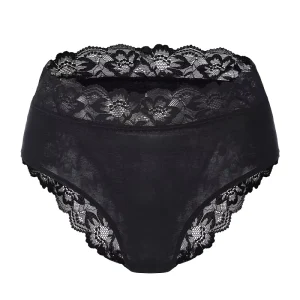 Merino Wool Women’s Sexy Women Underwear Bow and Lace Decorated Embroidered Underwear Transparent Lingerie