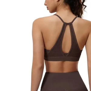 Mesh 100% Nylon High Support Beautiful Back Sports Bra Women’s Running Sexy Hollow-Out Shock-Proof Push-Up Yoga Vest