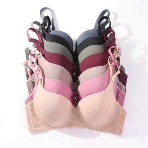 Middle-Aged Asian Women’s B Cup Underwire Bra Smooth Surface Thin Padded Daily Comfort In Stock Customizable