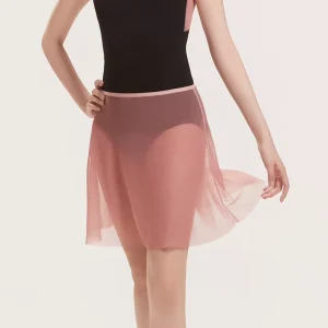 Midi Short Hemp Mesh Skirt For Ballet Training Dance Practice