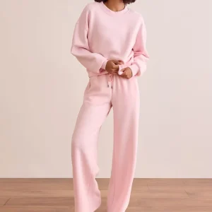 Modal Cotton Women Loungewear Long Sleeve Women’s Homewear Organic Terry Two Piece Lounge Set Eco Friendly Ladies Sleepwear