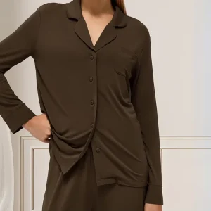 Modal Loungewear Pajama for Women Set Long Sleeve Female Pijama Autumn Home Suit Women’s Sleepwear Modal Cotton Pajama Set Knit