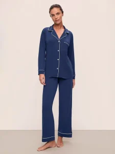 Modal Spandex Custom Cozy Solid Color With Ultra Soft Feeling For Adult Wearing Long Two Pcs For Women Loungewear Sleepwear Set