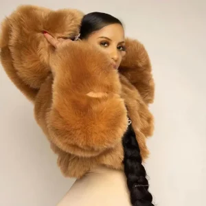 Modern Fashion Plus Size Jacket Fluffy Fall Warm Trendy Faux Winter Fur Ladies Winter Women Coat