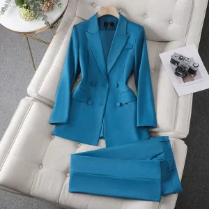 Modern Women Business Suits Clothing Office Work Suit Women’s Formal Suit Jacket Pants Two Piece Set Tuxedo
