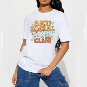 Mother’s Day Design T-shirt Custom Dtf Print T-shirt Ladies Women’s 100% Cotton Screen Print T-shirt