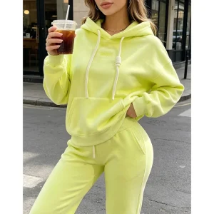 Multi Color Casual High quality Women’s Hooded Sweatshirt with Loose Embroidered Letters Autumn and Winter Thick Low Price