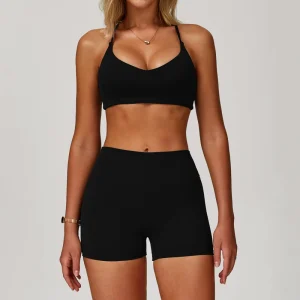 New Activewear Women Sports Gym Fitness Shorts Sets Yoga Sports Bra Top Fitness Workout Clothes for Women