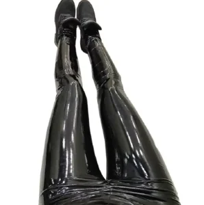 New Apparel Women Shiny Vinyl Faux Patent Leather Stretch Leggings Wet Look PVC PU Trousers Ladies Pants