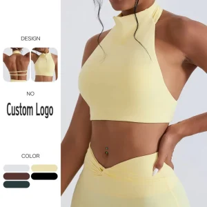 New Arrival High Neck Yoga Tank Top with Built in Pads Underwear for Casual Fitness & Sports Sports Bra Women’s Yoga Sports Bra