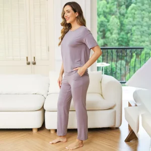 New Arrival Lounge Wear Sets Women Skin Friendly Loungewear Set Summer Night Wear for Women Bamboo Cotton Women’s Pajamas