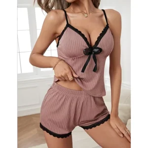 New Arrival Pajamas for Women Set Sexy Woman Loungewear Ladies 2 Pieces Set Night Wears Women’s Sleepwear