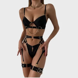 New Arrival Women’s Sexy Lingerie Set Mature High Quality Four Pieces Underwear