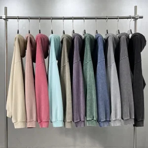New Arrivals Factory In-Stock POD Custom DTG Zipper Cotton Hoodie Washed Hooded Women’s Hoodie