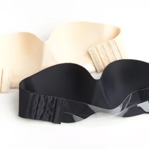 New Arrivals Ladies Seamless Bra Clear Back Strapless Bra Women’s Underwear Manufacturer Woven Standard Adults Plus Size 38