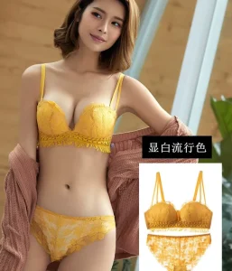 New Design Ladies Underwear Sexy Bra and Panties Sets Women Open Stylish Push up Sexy Girl Panty Net Lace Lingerie Set