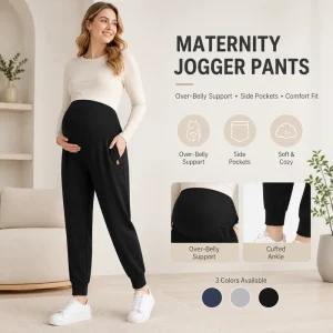 New Design Pregnant Women’s Pants Spring Autumn Long Pants Trousers Pocket Stretch Maternity Pants