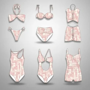 New Design Private Label Custom Logo Color Bikinis Eco Friendly Fabric Sexy Swimsuit Women Bikini Custom Swimwear