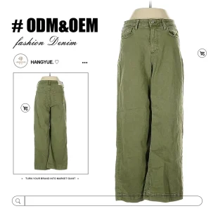 New High Waisted Straight Regular Fit Breathable Washed Solid Vintage Simple Women’s Denim Jeans Spring Summer Autumn