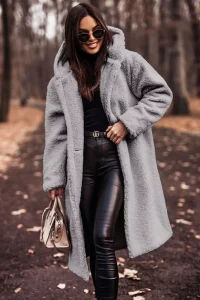 New Style Fashion Women Wool Cashmere Coat Long Length Ladies Trench Coat