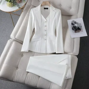 New Style Ladies Fashion Suit Business 2 Pieces Women’s Suit Set