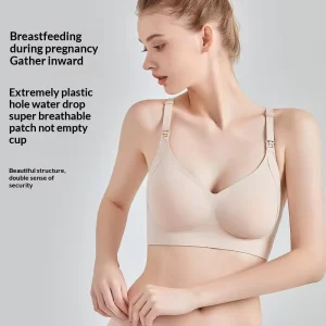 New Style Maternity Nursing Bra Anti Breast Engorgement Anti Sagging No Underwire Adjustable Shoulder Straps Triple Breasted