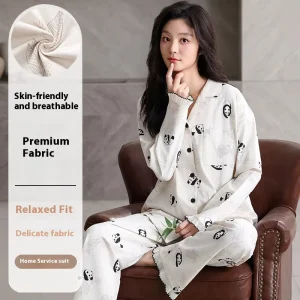 New Style Women’s Pure Cotton Pajama Set Gentle & Cute High Quality Sleepwear Soft Comfortable Loungewear for Spring