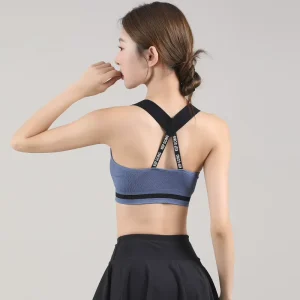 New Yoga Sports Bra Women’s Fitness Running Sweat Wicking Quick Dry Breathable High Support Spandex Nylon Shock Absorption High
