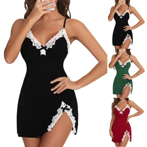 Night Suits for Women Strap Nightwear Set Large Size Sleepwear Women’s Home Women’s Dresses