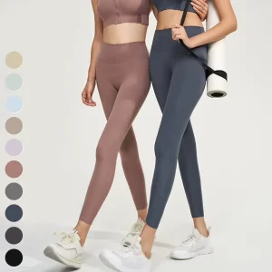 No Embarrassment Line Yoga Pants Gym Fitness Leggings High Waist Butt Lift Sports Pants Women Yoga Leggings with Back Pocket