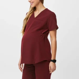 Nursing Tops Women Breastfeeding Stitching Short Sleeve Pregnant Mommy Comfy Maternity Clothing Scrubs Uniforms Sets for Women
