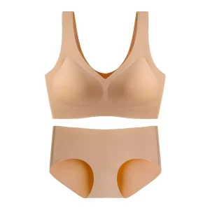 ODM Seamless Comfort Lingerie Set Women Sleep Sexy Wireless Underwear Set Soft Thin Bra and Panty Set for Women