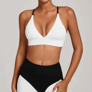 OEM Cross Back Sports Bra High Support Breathable Four-Way Stretch Gym Yoga