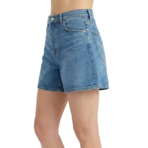 OEM Custom Logo Manufacturer Classic Washed Jorts Women Vintage 100% Cotton High Waist Denim Jeans Shorts