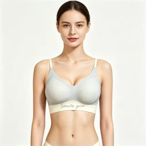 OEM Custom Logo Ribbed Seamless Wireless Push Up Breathable Women’s Intimates Bralette Bra Daily Yoga Sleep Wear