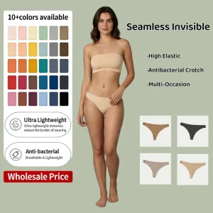 OEM Custom Seamless Women’s Thong Underwear Bikini Girl Ladies Women Breathable Knickers Underwear Briefs Panties