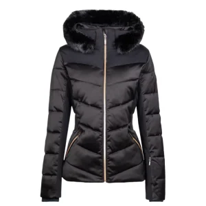 OEM Women’s Lightweight Knitted Polyester Wadding Jacket Windproof Winter Puffer Coat Nylon Shell for Outdoor Sports Custom Logo